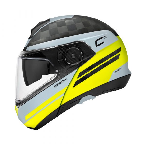 Casco para Motociclismo Marca Schuberth Modelo C4 Pro Carbon Delta Color Yellow (1)