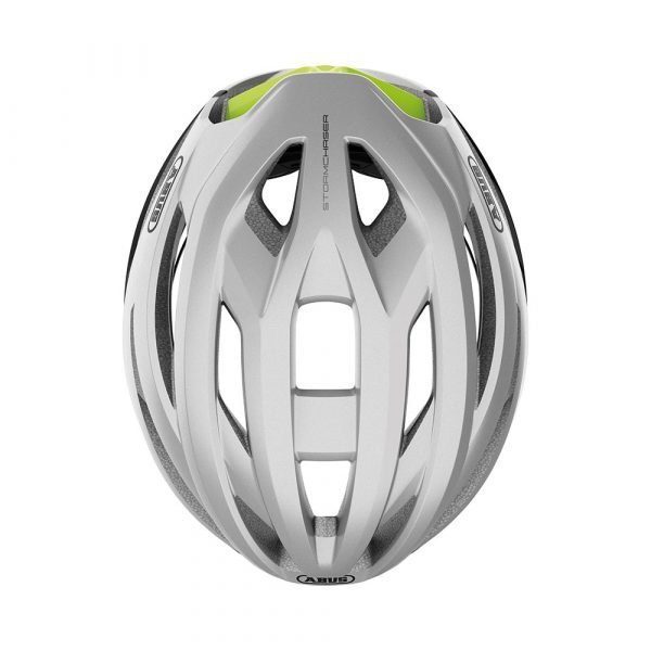 Casco para ciclismo de ruta marca abus modelo stormchaser color gleam-silver-4