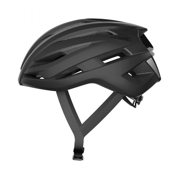 Casco para ciclismo de ruta marca abus modelo stormchaser color velvet-black-1