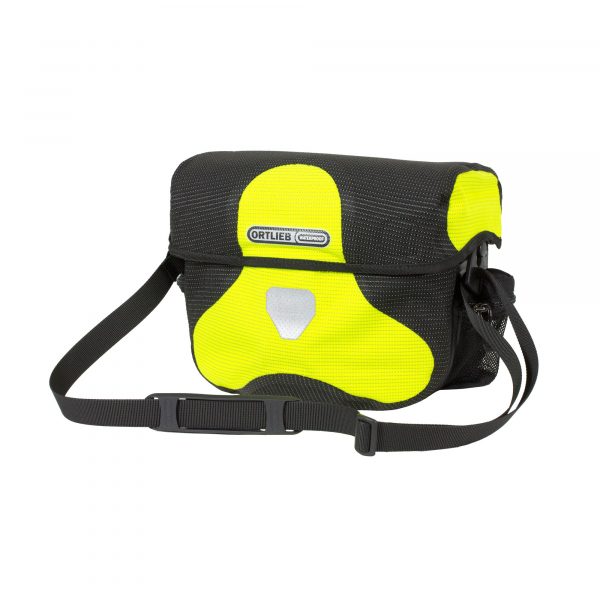 bolsa para el manillar de bicicleta marca ortlieb modelo ULTIMATE 6 HIGH VISIBILITY color amarillo -1