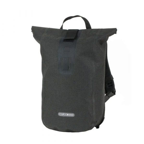 mochila tipo backpack o de mensajero para ciclismo urbano marca ortlieb modelo VELOCITY HIGH VISIBILITY 2 color negro - 1