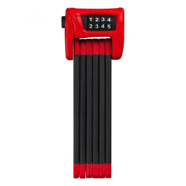 candado flexible de combinacion marca abus modelo bordo 6100 color 6100-rojo