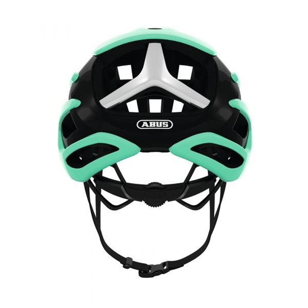 casco para ciclismo marca abus modelo air breaker color celeste