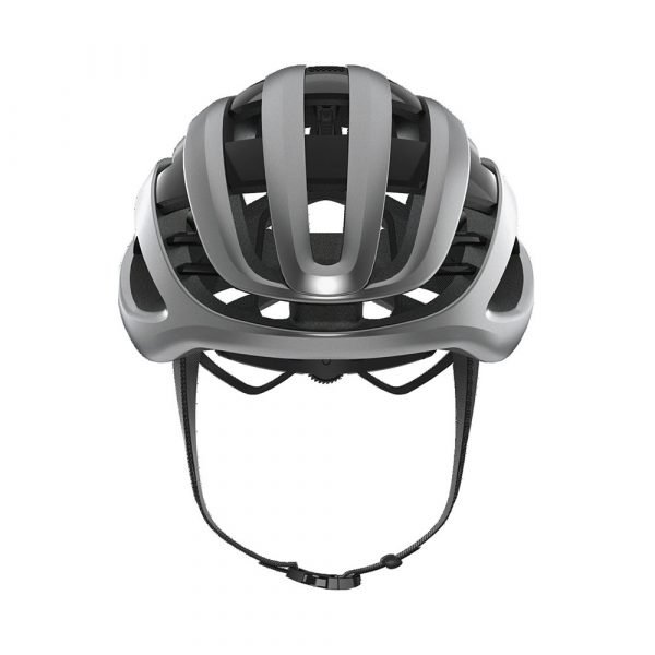 casco de ciclismo marca abus modelo air breaker color gleam silver