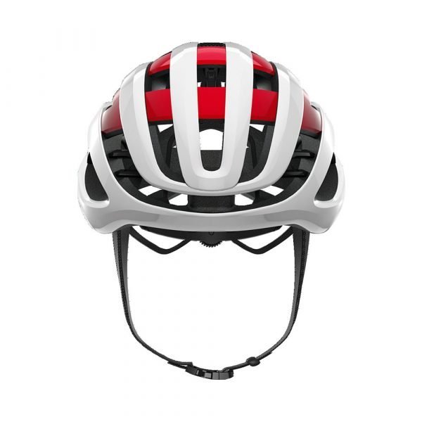 casco de ciclismo marca abus modelo air breaker color white red