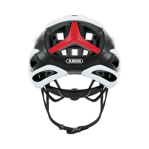 casco de ciclismo marca abus modelo air breaker color white red
