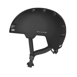 casco de ciclismo urbano marca abus modelo Skurb color VELVET BLACK-1