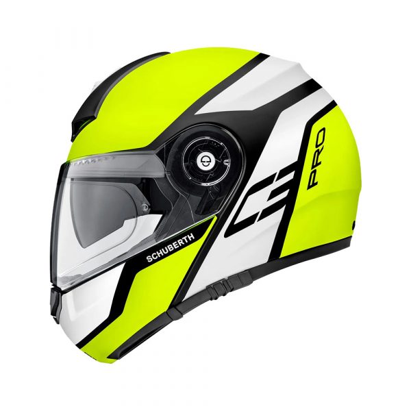 casco de motociclismo schuberth modelo c3-pro-echo color Yellow-2