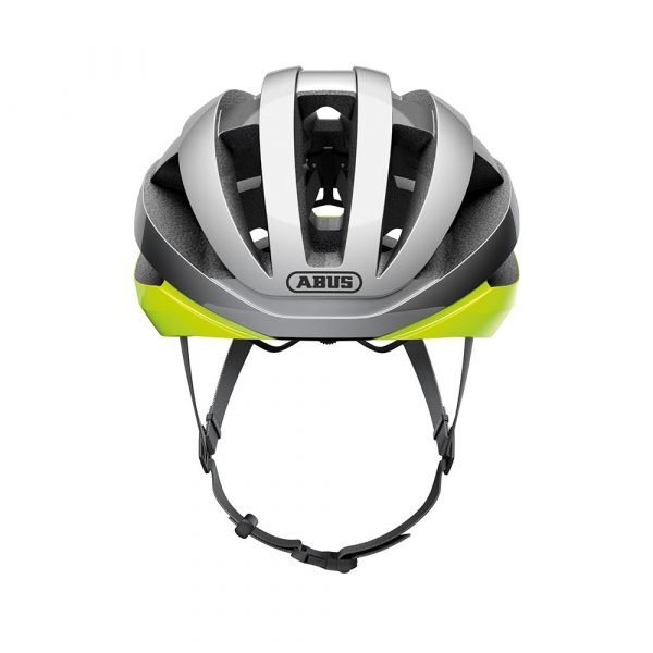 casco para ciclismo de carreras marca abus modelo VIANTOR Quin color neon yellow 1