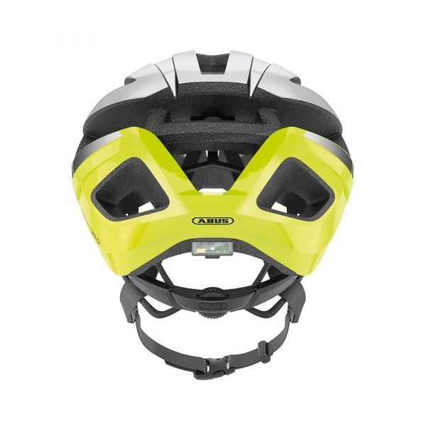 casco para ciclismo de carreras marca abus modelo VIANTOR Quin color neon yellow 2