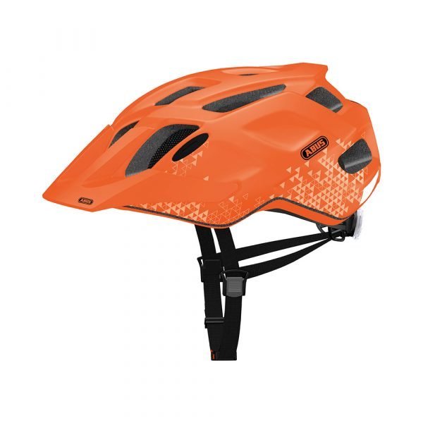 casco para ciclismo de montaña marca abus modelo mountk color trey orange 1