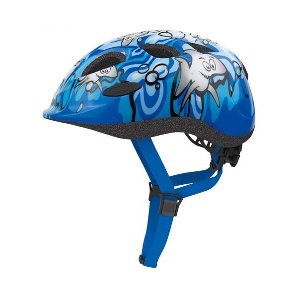 casco para ciclismo de niños marca abus modelo smiley smiley-sharky-ocean
