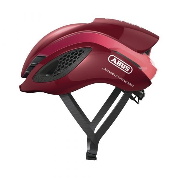 casco para ciclismo de ruta Marca Abus Modelo game changer Color bordeux 1
