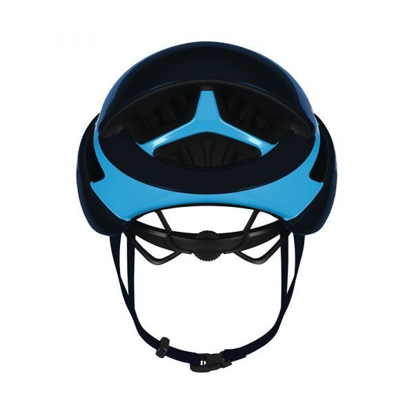 casco para ciclismo de ruta Marca Abus Modelo game changer Color movistar team-3