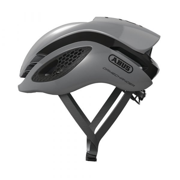 casco para ciclismo de ruta Marca Abus Modelo game changer Color race grey 1