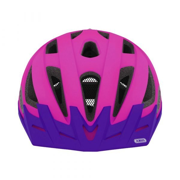 casco para ciclismo urbano marca Abus modelo urban color Neon-Pink-2