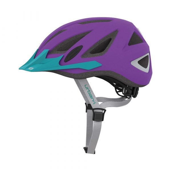 casco para ciclismo urbano marca Abus modelo urban color Neon-Purple-1