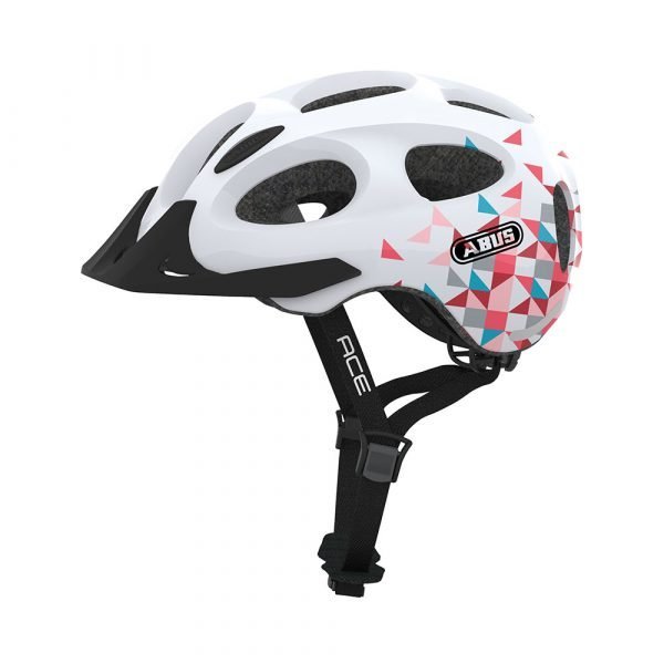 casco para ciclismo urbano marca abus modelo YOUN-I ACE color blanco 1