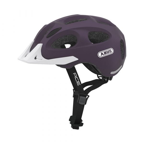 casco para ciclismo urbano marca abus modelo YOUN-I ACE color morado 1