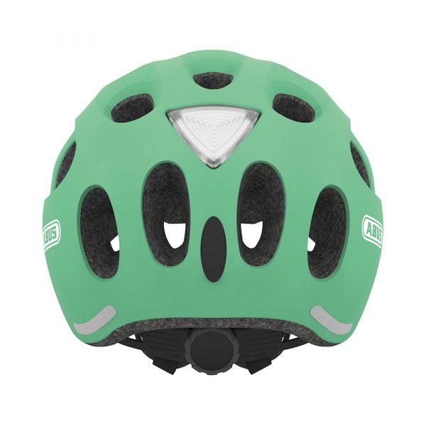 casco para ciclismo urbano marca abus modelo YOUN-I ACE color verde metalico 3