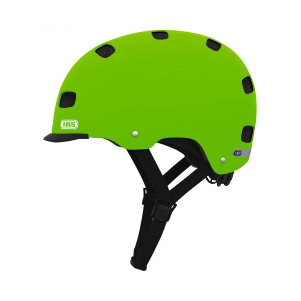 casco para ciclismo urbano marca abus modelo scraper 2 color verde 1