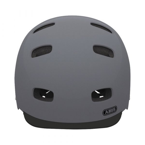 casco para ciclismo urbano marca abus modelo scraper 2 colorr gris-2