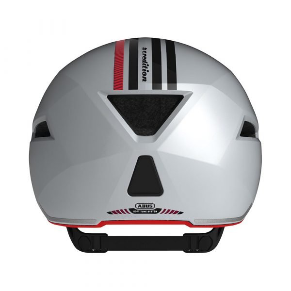 casco para ciclismo urbano marca abus modelo yadd-I-color blanco con rojo-3