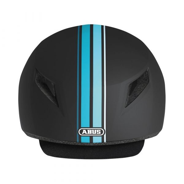 casco para ciclismo urbano marca abus modelo yadd-I-color negro con azul-2