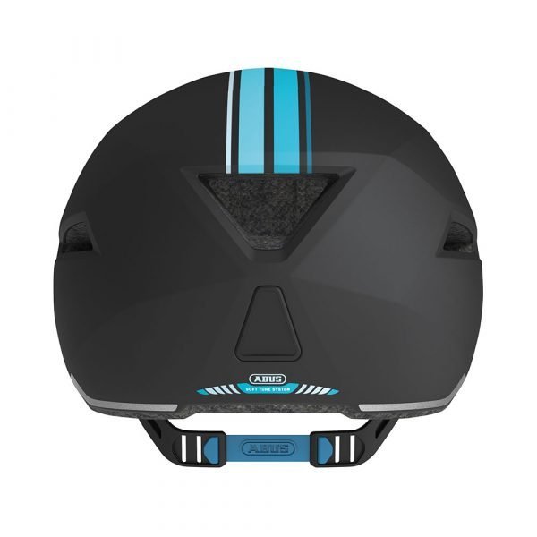 casco para ciclismo urbano marca abus modelo yadd-I-color negro con azul-3