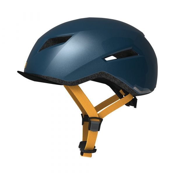 casco para ciclismo urbano marca abus modelo yadd-I-color verde con cafe-1