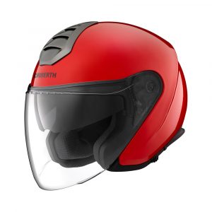 casco de motociclismo marca schuberth modelo m1 color rome red