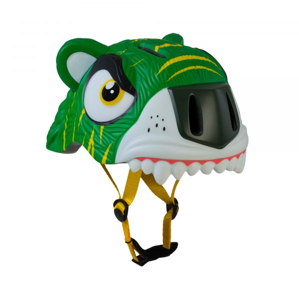 casco para ciclismo de niños marca crazy safety modelo green tiger